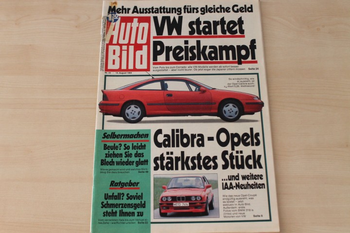 Deckblatt Auto Bild (33/1989)